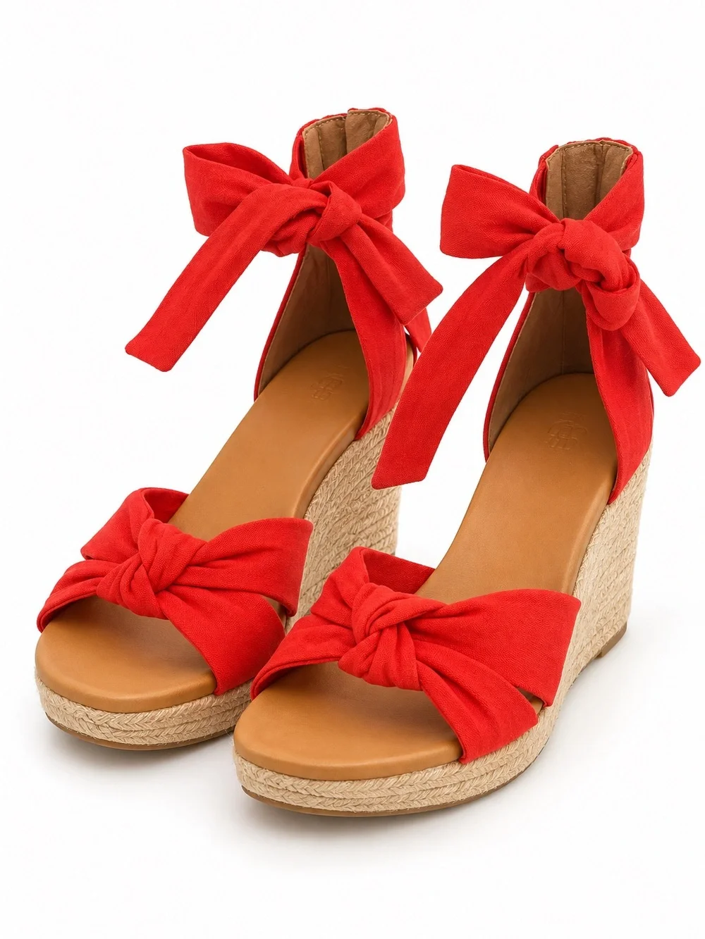 NEW UGG Yarrow Fire Orange Espadrille Wedge Sandals Women’s Size 10 EU 41